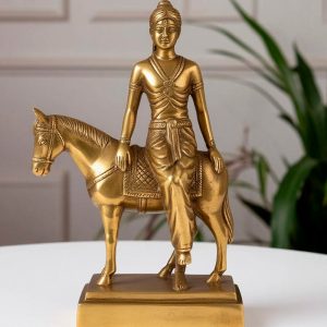 Скульптура из бронзы «Девушка и ослик»